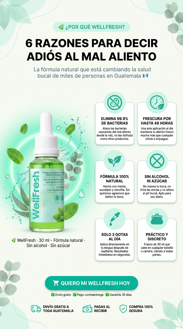 WellFresh: la solución real contra el mal aliento