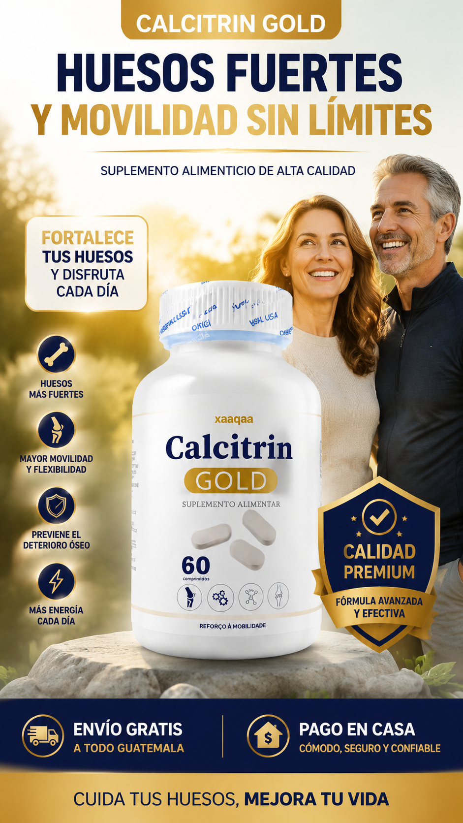CALCITRIN GOLD™ – Apoyo Diario para Tu Movilidad y Flexibilidad X 60 CAPSULAS
