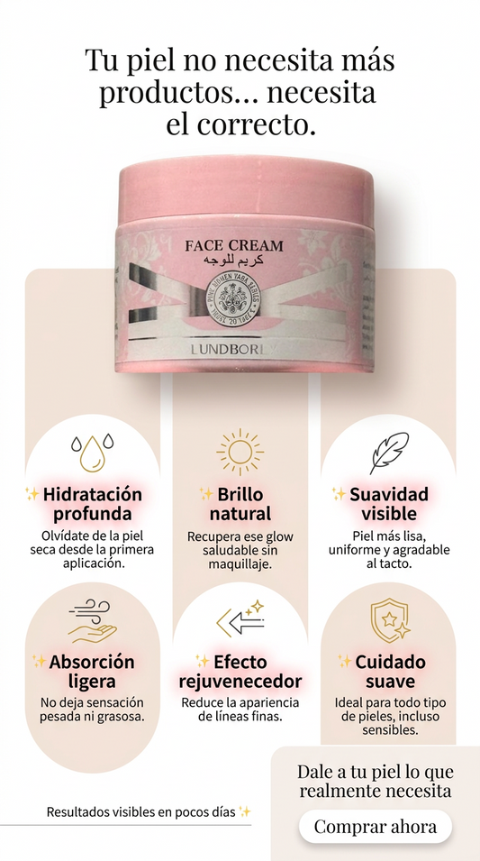 “Yara Face Cream: El lujo que tu piel estaba esperando X150 ML