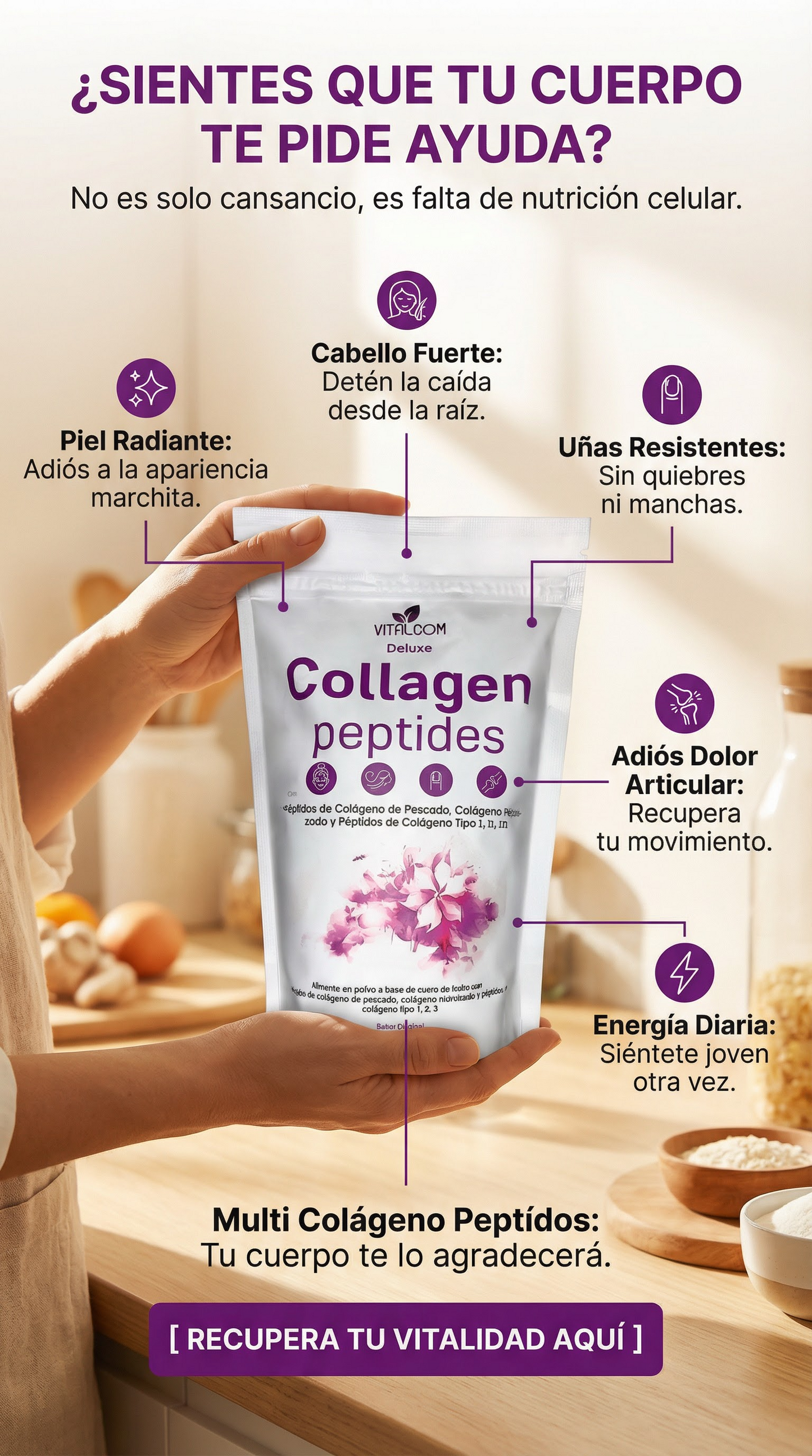 Esencia de Juventud: Multi Péptidos Premium (1 lb / 454g)