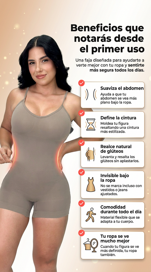 ✨ Faja Invisible Pierna Corta,  Moldea tu Figura y Realza tus curvas