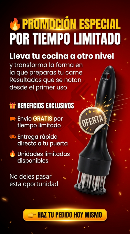 🔥 Ablandador de Carne Profesional – Carne Más Suave en Minutos, Sin Esfuerzo