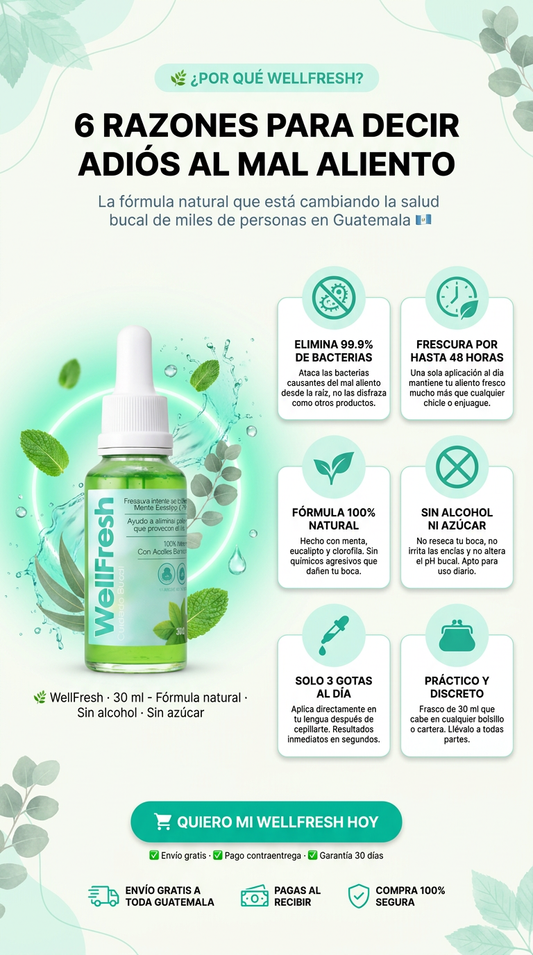 WellFresh: la solución real contra el mal aliento