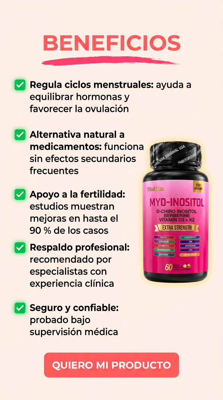 Myo-Inositol: Equilibrio hormonal y bienestar femenino x60 cap