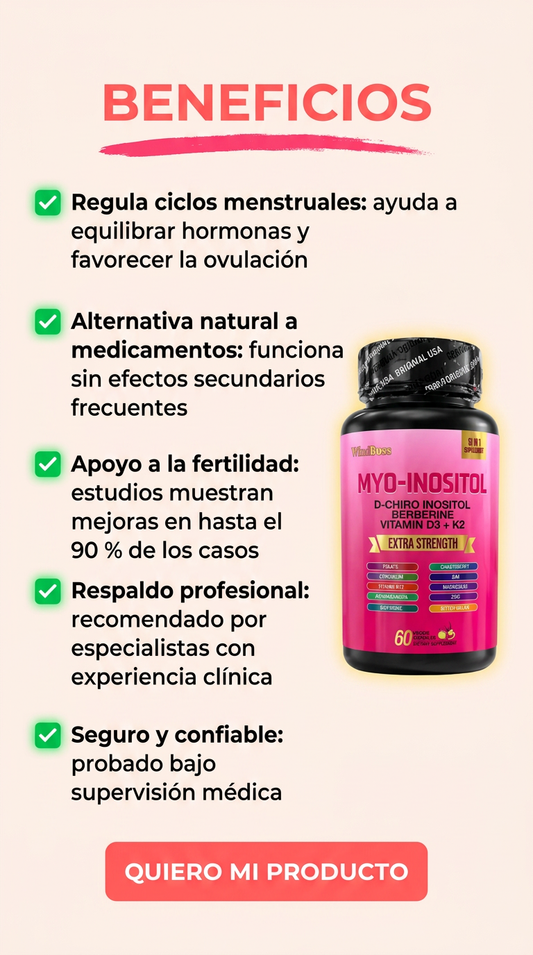 Myo-Inositol: Equilibrio hormonal y bienestar femenino x60 cap
