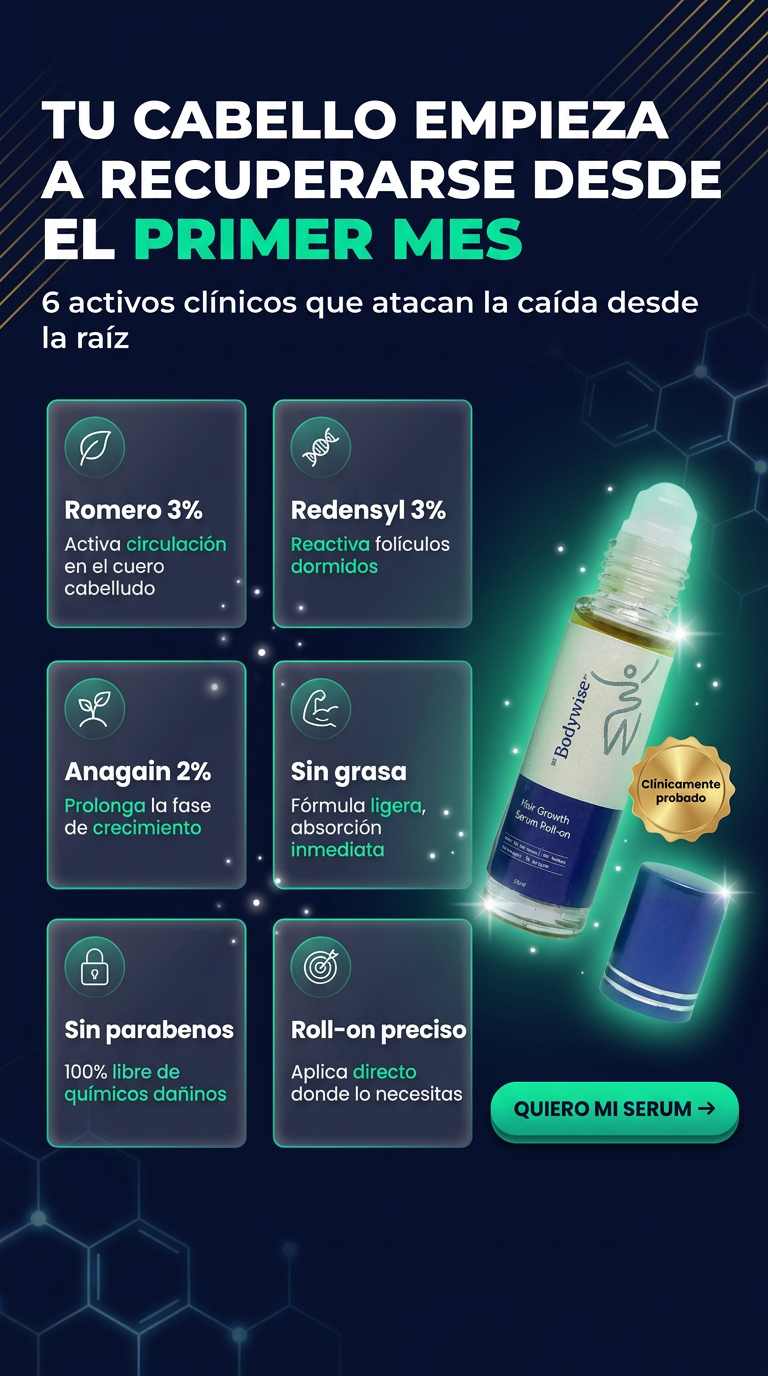 ¿Se te cae el cabello? Este roll-on 25ML lo reactiva en 90 días.